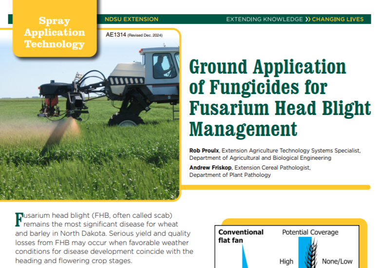 Ground Application of Fungicides for Fusarium Head Blight Management
